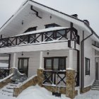 вид сбоку деревянного дома КБ-153