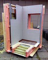 каркасный дом в разрезе