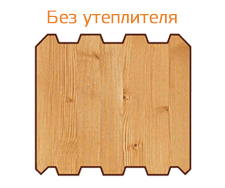 сечение клееного бруса без утеплителя