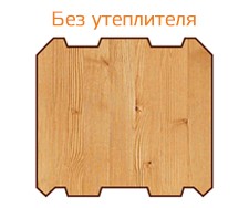 сечение клееного бруса без утеплителя